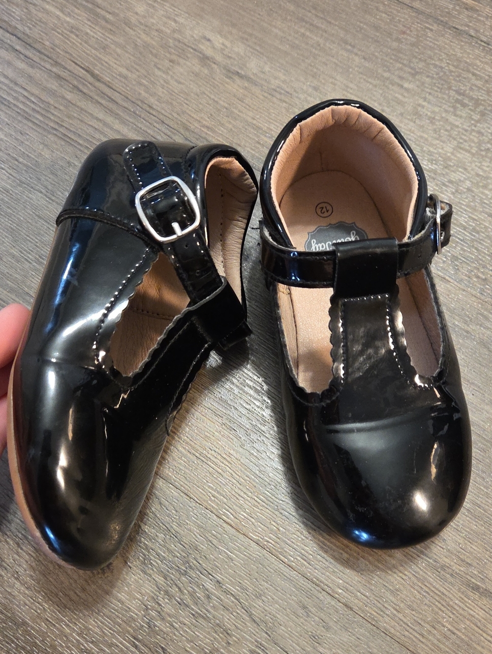 Classic Black Patent Mary Jane Kids Shoes